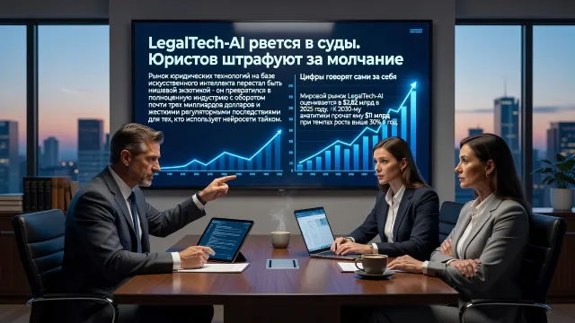 LegalTech-AI рвется в суды. Юристов штрафуют за молчание